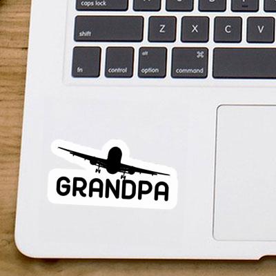 Autocollant Avion Grandpa Gift package Image