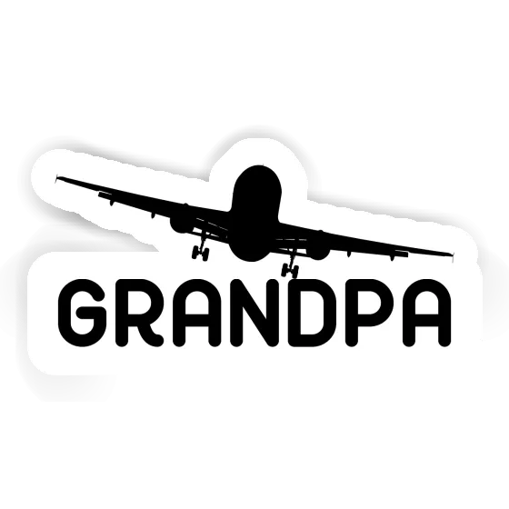 Autocollant Avion Grandpa Gift package Image