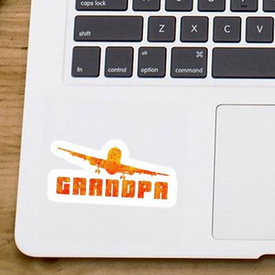 Flugzeug Sticker Grandpa Image