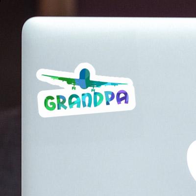 Avion Autocollant Grandpa Laptop Image