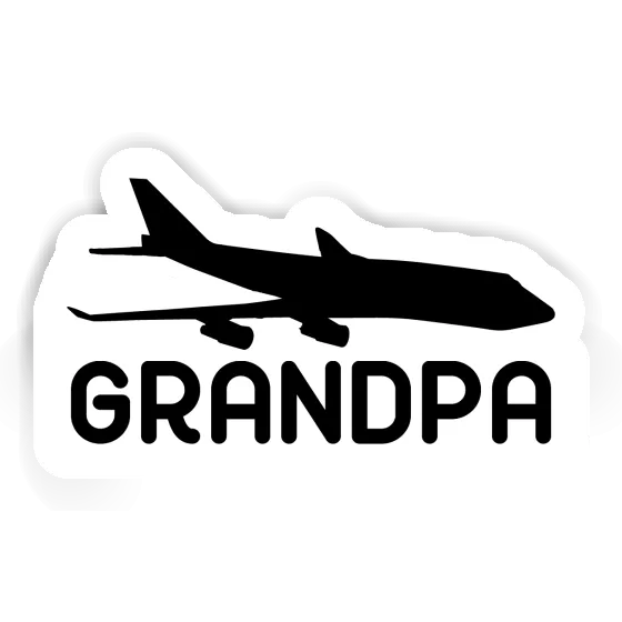 Autocollant Jumbo-Jet Grandpa Laptop Image