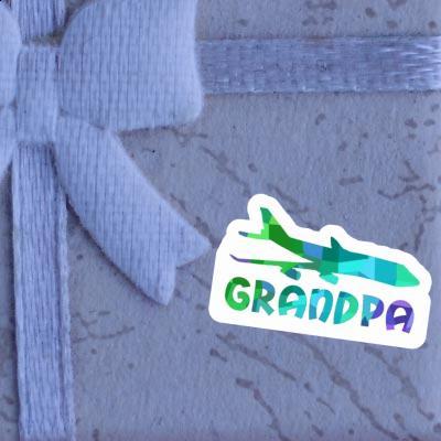 Jumbo-Jet Autocollant Grandpa Gift package Image