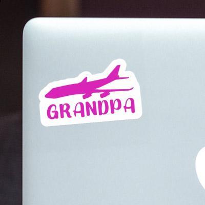 Sticker Jumbo-Jet Grandpa Gift package Image