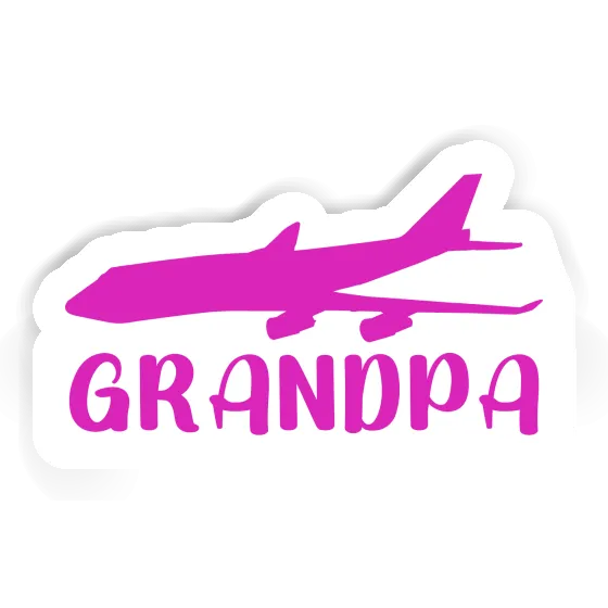 Grandpa Autocollant Jumbo-Jet Gift package Image