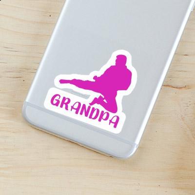 Sticker Grandpa Karateka Notebook Image