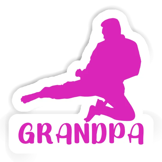 Sticker Grandpa Karateka Notebook Image