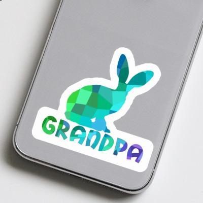 Sticker Grandpa Rabbit Gift package Image