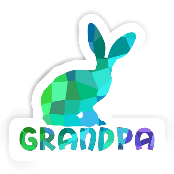 Grandpa Autocollant Lapin Laptop Image