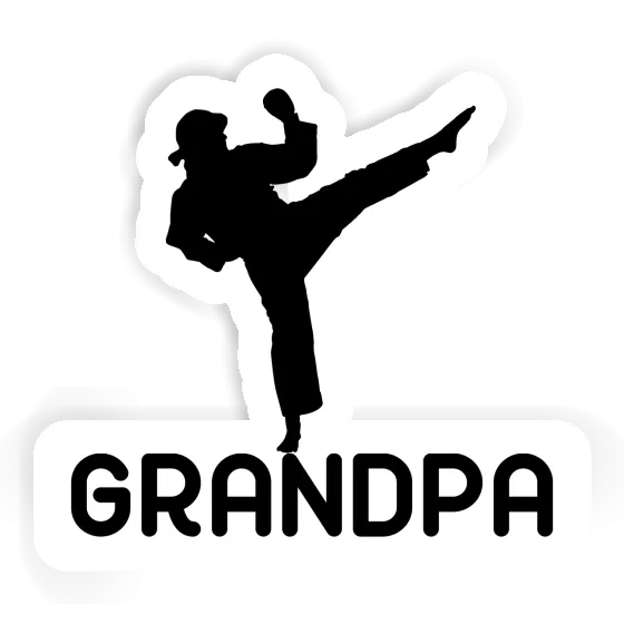 Aufkleber Karateka Grandpa Laptop Image