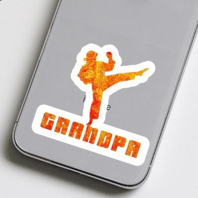 Sticker Karateka Grandpa Gift package Image