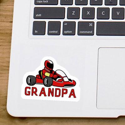 Grandpa Autocollant Kart Notebook Image