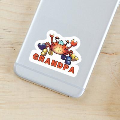 Crab Sticker Grandpa Notebook Image