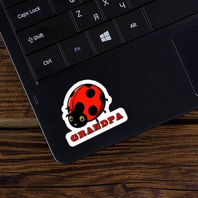 Autocollant Coccinelle Grandpa Laptop Image