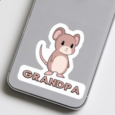 Sticker Grandpa Mouse Notebook Image