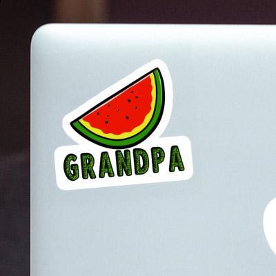 Sticker Melon Grandpa Laptop Image