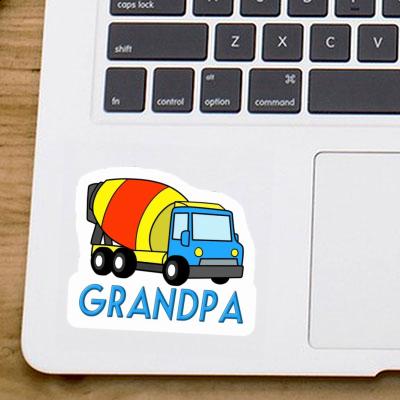 Grandpa Sticker Mischer-LKW Gift package Image