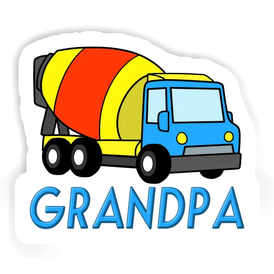 Autocollant Grandpa Camion malaxeur Gift package Image