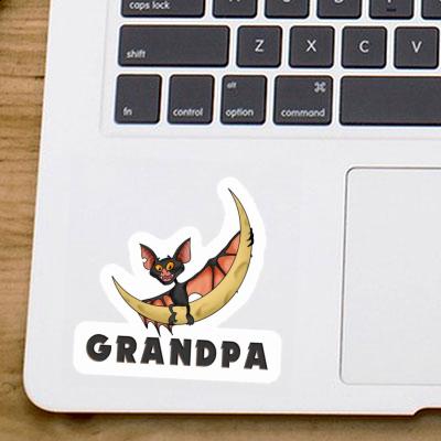 Autocollant Grandpa Chauve-souris Laptop Image