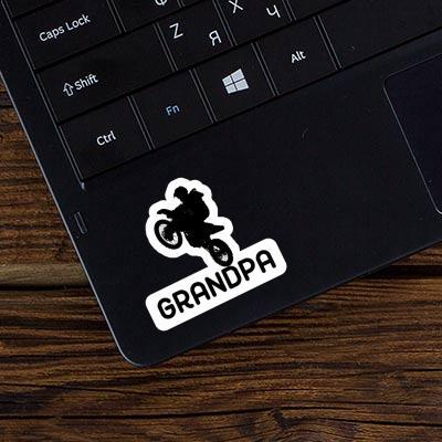 Motocross Jumper Sticker Grandpa Notebook Image