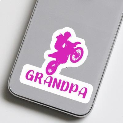 Aufkleber Motocross-Fahrer Grandpa Laptop Image