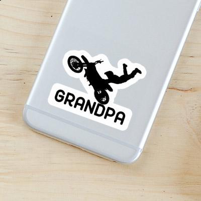 Autocollant Motocrossiste Grandpa Gift package Image