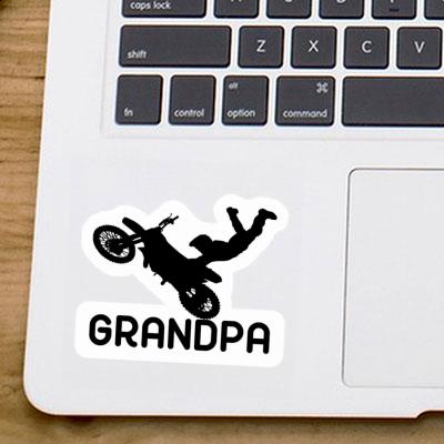 Autocollant Motocrossiste Grandpa Gift package Image