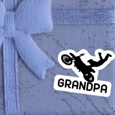 Autocollant Motocrossiste Grandpa Gift package Image