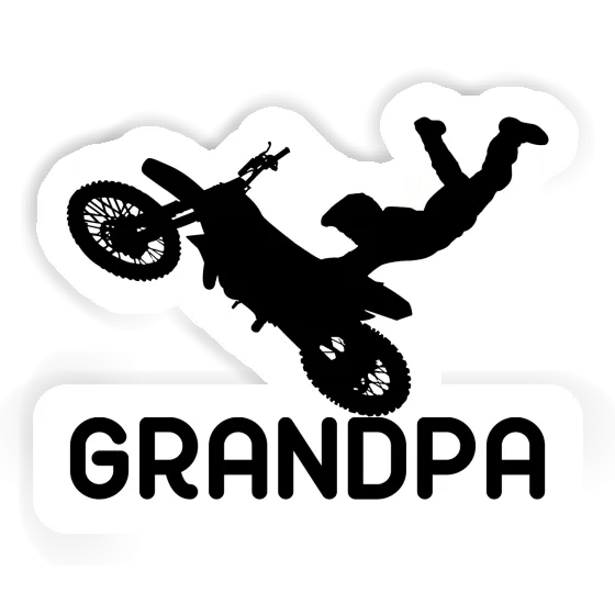 Autocollant Motocrossiste Grandpa Notebook Image