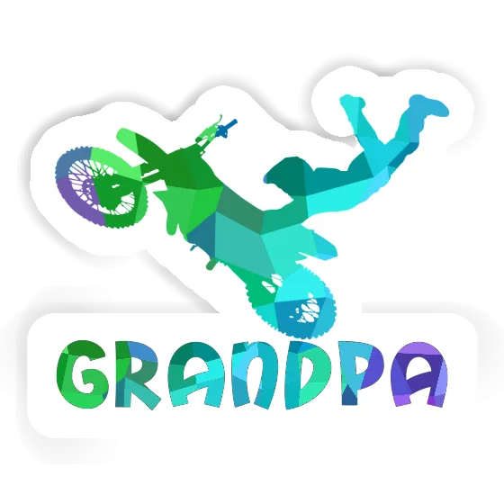 Autocollant Motocrossiste Grandpa Gift package Image