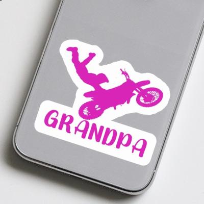 Autocollant Grandpa Motocrossiste Gift package Image