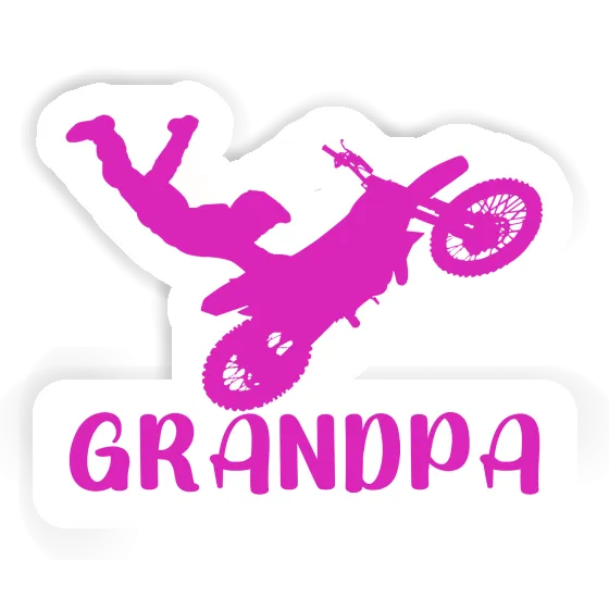 Autocollant Grandpa Motocrossiste Gift package Image