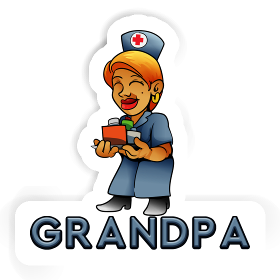 Aufkleber Grandpa Krankenschwester Gift package Image