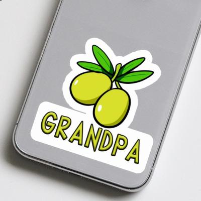 Aufkleber Olive Grandpa Gift package Image