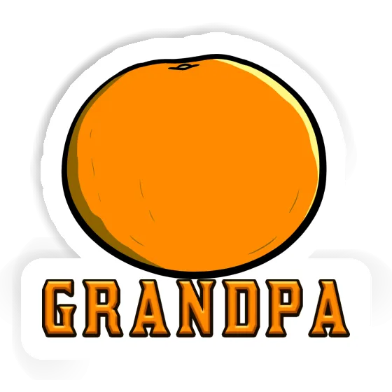 Grandpa Autocollant Orange Image