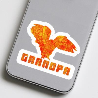 Owl Sticker Grandpa Laptop Image