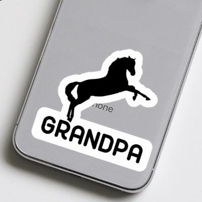 Autocollant Cheval Grandpa Laptop Image