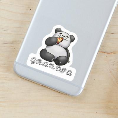 Pizza Panda Sticker Grandpa Laptop Image