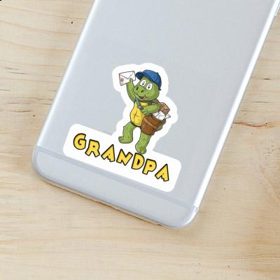 Sticker Grandpa Postman Laptop Image