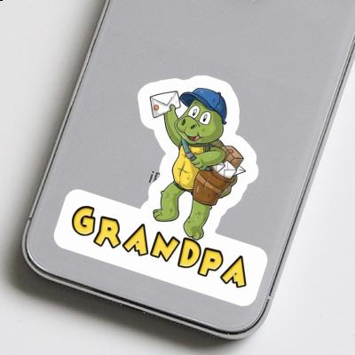 Pöstler Sticker Grandpa Gift package Image