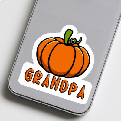 Sticker Grandpa Pumpkin Image