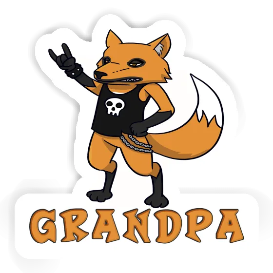 Sticker Grandpa Rocker-Fuchs Laptop Image