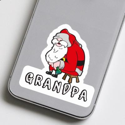 Autocollant Père Noël Grandpa Laptop Image