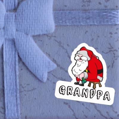 Grandpa Sticker Weihnachtsmann Gift package Image