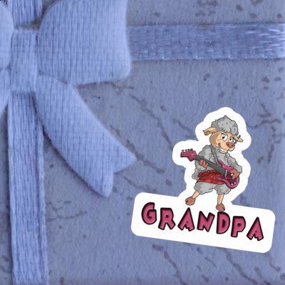 Sticker Guitarist Grandpa Gift package Image