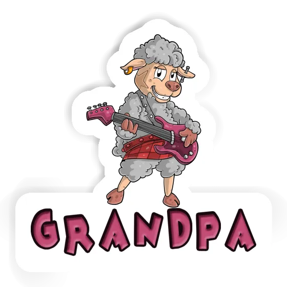 Sticker Guitarist Grandpa Gift package Image