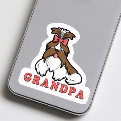 Sticker Shih Tzu Grandpa Gift package Image