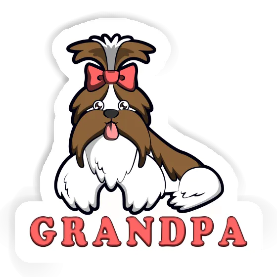 Grandpa Autocollant Shih Tzu Gift package Image