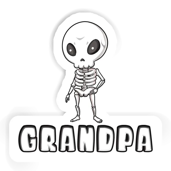 Extraterrestre Autocollant Grandpa Laptop Image