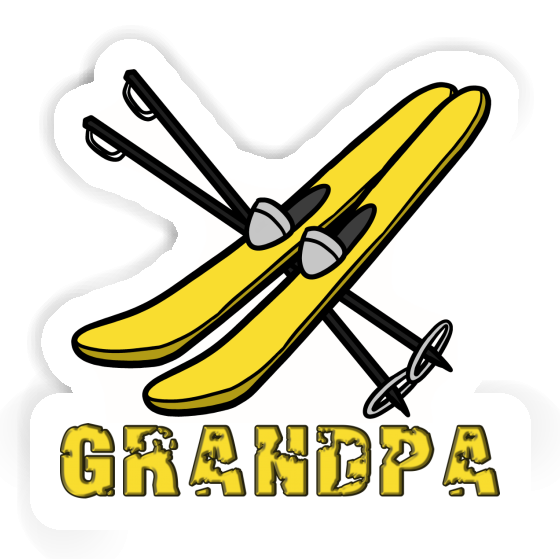 Ski Sticker Grandpa Notebook Image