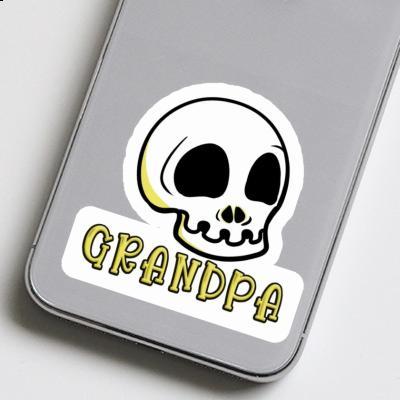 Sticker Skull Grandpa Image